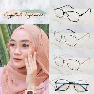 Kacamata Minus Sylish Korea Lensa Anti Radiasi HP & Komputer as 575 Bahan Titanium