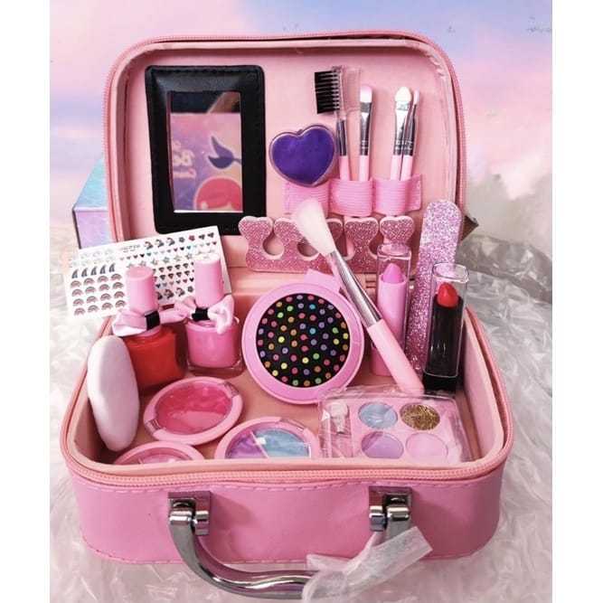 GU Mainan Make Up Bag Mermaid Alat Rias Anak Fungsi Real