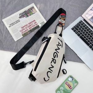 Tas Selempang Pria Wanita TANGRNU Non Gantungan / Tas Dada Cowok Cewek Untuk Siswa Anak Kuliahan Model Korean Style Keren Fashionable / Mens Bags Fashion Messenger Bag Boys Backpack Sports Leisure Bag Womens Single Shoulder Bag Japanese Chest Bag Import