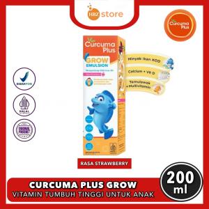Curcuma Plus Grow Emulsion Vitamin Pertumbuhan & Perkembangan Anak 200ML - Rasa Stoberry