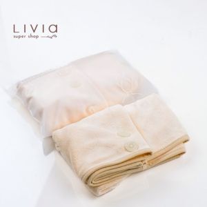 Premium Handuk Kepala Rambut Wanita Keramas Microfiber - Bath Hair Wrap Magic Towel Export Quality Daya Serap Tinggi Pengering Rambut 400GSM ( 65x25 cm )