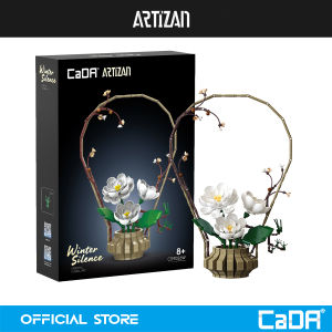 CaDA Artizan Oriental Winter Floral Art DIY Brick Block set C59026W