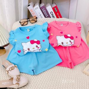 [MẪU HÈ] BỘ CÁNH TIÊN BÈO NHÚN KITTY SIÊU ĐÁNG YÊU CHO BÉ 7-18KG. VIDEO THẬT. BIBO BABY SHOP