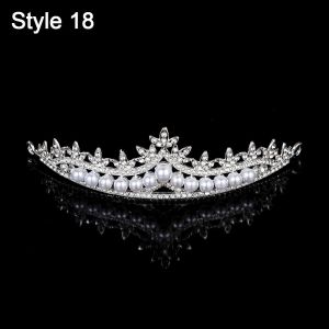 JING Women Girls Wedding Party Rhinestones Crystal Crown Headbands Headpieces Fashion Hair Accessories Princess Tiara