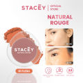 Stacey Natural Rouge Makeup Blush Powder - Infused Blush on Creamy Pigmented. 