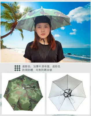 Dù Đội Đầu Câu Cá Du Lịch Đường Kính 65cm - 77cm