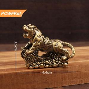 【PCWFKef】 Đồng Cổ Trung Quốc Hổ Thu Nhỏ Bức Tượng Nhỏ Đồ Trang Trí Đồng May Mắn Trang Trí Máy Tính Để Bàn