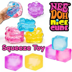 NeeDoh Nice Cube Stress Ball Sensory Toys Anxiety & Stress Relief Fidget Toys Super Solid Squish Toy for Kids Adults Relief