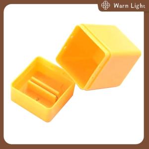 Warm Light ภาชนะสำหรับกำจัดใบมีดแบบมืออาชีพกล่องเก็บใบมีดที่เสียหายอุปกรณ์ตัดสติกเกอร์ฟิล์มย้อมสีแบบมืออาชีพ