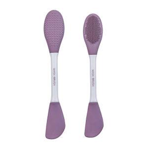 Dual Head Silicone Mask Brush For Cleansing And Applying Face Masks