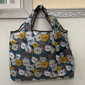 (ส่งจากไทย) ถุงผ้าพับเก็บได้ ขนาดใหญ่ ใส่ของได้เยอะ ถุงผ้าช็อปปิ้ง กระเป๋าลายช้าง ย่ามใส่ของ ลายไทย