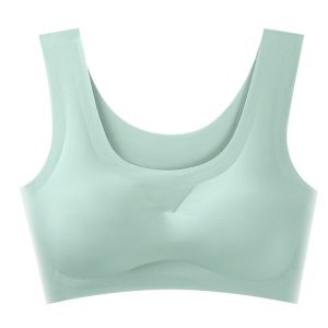 Latex NonMarking Underwear Yoga Tank Top Running Gathering Tank TopBra