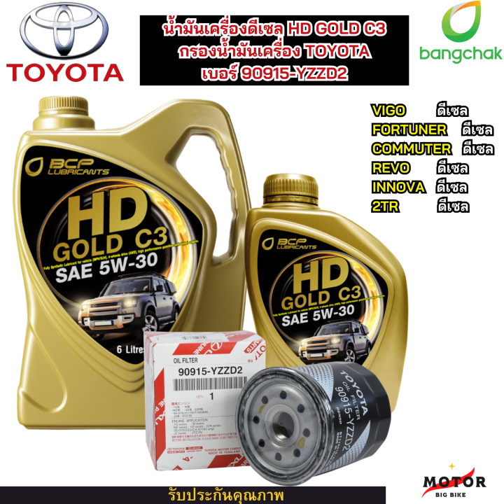 น้ำมันเครื่องดีเซล น้ำมันเครื่องรถยนต์สังเคราะห์ 100% HD GOLD C3 +กรอง ...