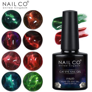 NAILCO 10ml Cat Eye Nail Gel Polish Soak Off UV LED Rainbow Color Cat Eye Nail Art Nail Gel Varnish Polish Lacquer Nail polish