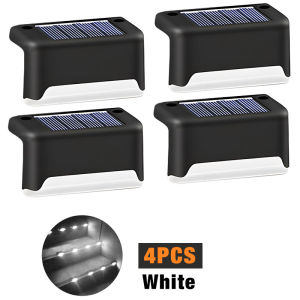 (2/4/6Pcs)Đèn LED năng lượng mặt trời chống nước IP65 trang trí lối đi cầu thang/ban công sân vườn ngoại thất