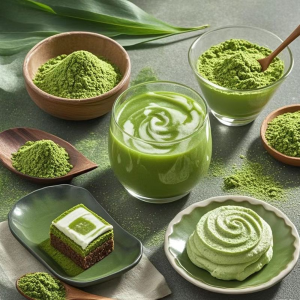 Matcha Powder 80g – Ideal for Brownie Toppings Mini Donuts Cupcakes Cake Toppings and Baking Needs