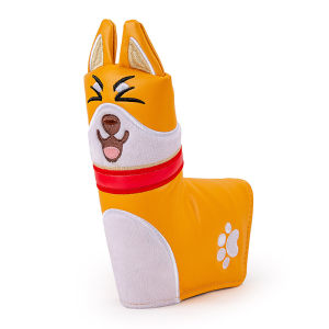 PLAYEAGLE Lovely Golf Wood Headcovers Pu leather ShibaInu Golf Putter Head Covers Blade Putter Cover Mallet Putter Covers