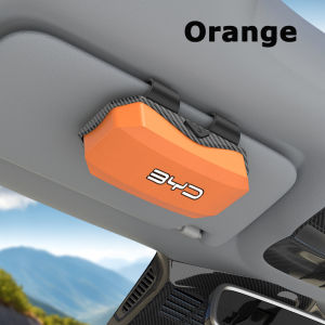 Compatible with BYD Dynasty Series Ocean Formula Leopard 40FT 30FT 35FT Car Sun Visor Glasses Storage Case Portable Sunglasses Case New Carbon Fiber Texture Universal Glasses Clip