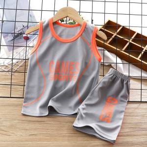 (🚚มีคูปองส่งฟรี) ชุดกีฬาเด็ก ชุดออกกำลังกายเด็ก ชุดบาสเด็ก ชุดบอลเด็ก ชุดกีฬาแห้งเร็ว ผ้ายืด ใส่สบาย ระบายอากาศได้ดีมาก