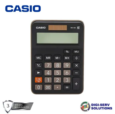 Casio MX-12B-BK (Black) Practical Calculator