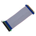 PCI-E 16X TO 16X Riser การ์ด PCIe X16 Extender ยืดหยุ่นริบบิ้นสายอะแดปเตอร์เกรดเอ. 