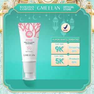 [BPOM ORI] GMEELAN Rose Arbutin Sunscreen 30g SPF50 PA++++ UV Sun Protection Brightening Sunblock [ready]