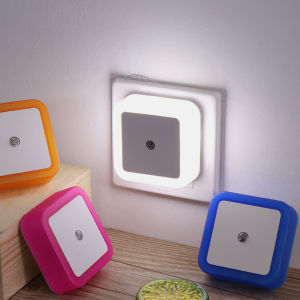 Vimite ไฟ Led ติดผนังห้อง Night Light Mini Wall Lamp ไฟเซนเซอร์ Bedside Light Smart โคมไฟห้องนอน ประหยัดพลังงานโคมไฟเสียบปล๊ก for ไฟติดห้องสีขาว Hallway Toilet Living Room