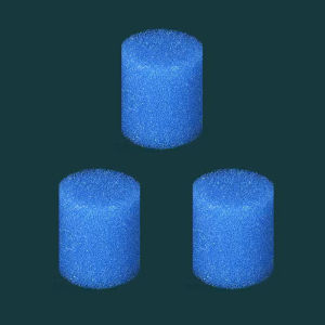 ฟองน้ำกรอง   เนื้อสัมผัสดีและสามารถใช้กับตัวกรองเพื่อกำจัดแบคทีเรียได้อย่างมีประสิทธิภาพ