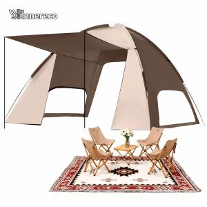 Portable Outdoor Dome Canopy Sun Shelter for Camping and Backyard Parties Waterproof Lightweight Tent with UV Protection