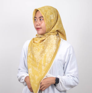 KERUDUNG SEGI EMPAT PRINTING - LASERCUT PREMIUM TERBARU