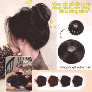 tóc giả đuôi ngựa giúp khuôn mặt trông to hơn mũ đội đầu tóc giả tác dụng mềm mại thể hiện độ dày của tóc