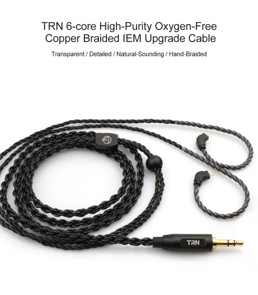 TRN Earphone Core Oxygen-free Copper Braided MMCX Upgrade Cable