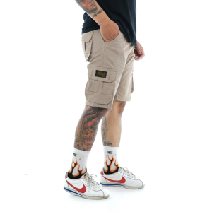 ZWECKOUT LABEL - Short Cargo Pants / Celana Cargo Pendek Pria Jumbo Slimfit Hitam