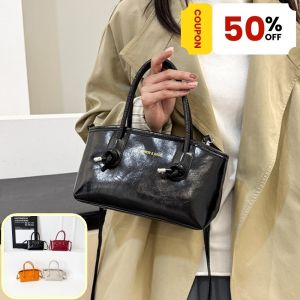 ZEFAN 【COD】ผู้หญิงใหม่กระเป๋าแฟชั่นวินเทจกระเป๋าสะพายตัวอักษรพิมพ์ความจุขนาดใหญ่กระเป๋าสะพาย