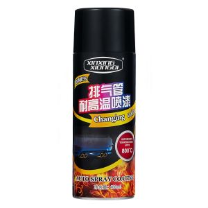 Motorcycle Parts High Temp Spray Paint Automobile Engine Exhaust Pipe Coating Spray 400ML Universal