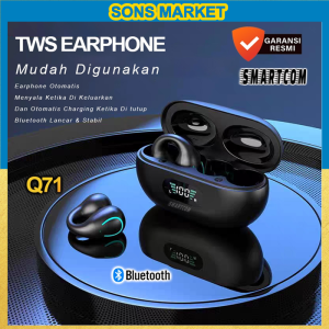 SMARTCOM Headset TWS Earphone Wireless Q71 Fitur Anti Noise Bluetooth Handsfree