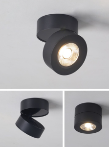 Surface mounted living room foldable adjustable led spotlight 7W 12W round bedroom aisle ceiling ceiling light