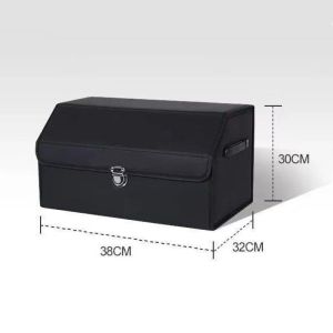 COD-Car trunk storage box high-grade leather material foldable car storage box car interior supplies