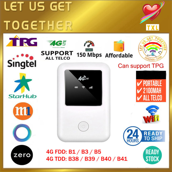 4G LTE Mobile Hotspot Wireless Broadband Mini Mifi Unlock 4G 3G Modem
