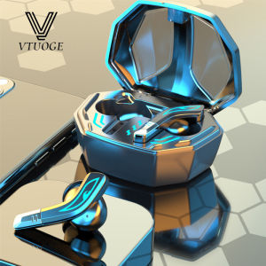 VTUOGE Gaming Headsets 65ms Low Latency TWS Bluetooth 5.1 Headphone Sound Positioning Wireless Earphone Noise Cancelling Gaming Earbuds