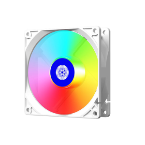 Quiet 90mm PC Case Fan with ARGB Syncing and PWM Temperature Control High Airflows ABS Construction Easy Installation