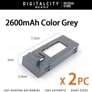 E88 Drone Battery Reachargeable Battery 2600mAh E88/P12/K10/E99 Pro Drone Battery 1pc/2pc/5pc Lithium Battery Bateri