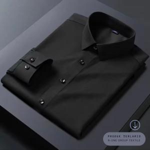 R-ONE REGULER Kemeja polos besic formal alisan / kemeja pria slimfit lengan panjang / baju atasan pria dewasa / kemja kantor pria jumdo termurah Kemeja Pria Polos Modern R-ONE Jumbo Lengan Panjang Gaya Casual