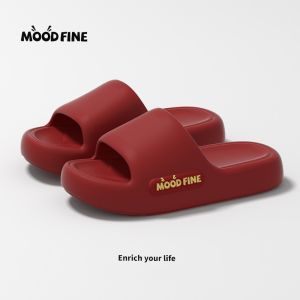 Free Shipping Wedding Slippers Festive Red Pair New Summer Wedding Bridal Gift Thick-Soled CoupleS Sandals Wedding Shoes