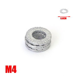 Dizoey 100Pcs Steel Washer Self-locking Double Stack Washers Anti-loosening Screws Bolts Assortment Kits Home Furniture Fastener Accessories