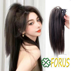 Búi giả đuôi gà dài 35cm B08C 😍FREESHIP😍 tóc giả đuôi gà búi tóc giả nữ búi ngoạm tóc giả Sỉ 35k