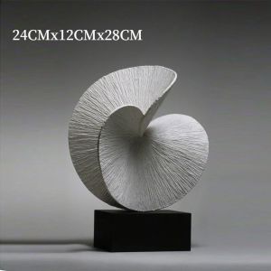 Sacesr Simple Figurines Creative Resin Abstract Texture Art Ornament Figurines Nordic Luxury TV Cabinet Living Room Home Decoration M1Y4T