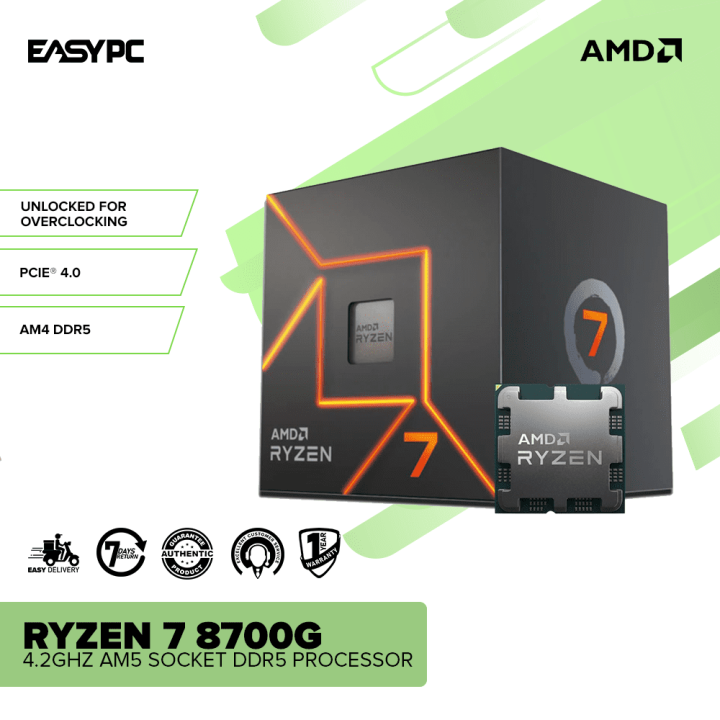 EasyPC AMD Ryzen 8700G AM5 Socket DDR5 Processor CPU