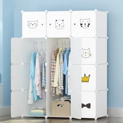 [HCM] Tủ Nhựa Ghép 12 Ngăn Size Lớn - Đủ Vách Tủ - Tặng 2 Thanh Treo 40 Lựa Chọn