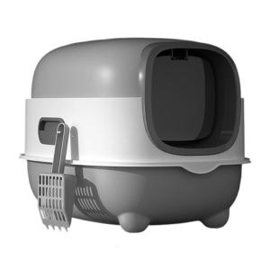 Plastic Enclosed Cats Litter Box for Home or Pet Store Use Indoor Toilet Large Size with High Side